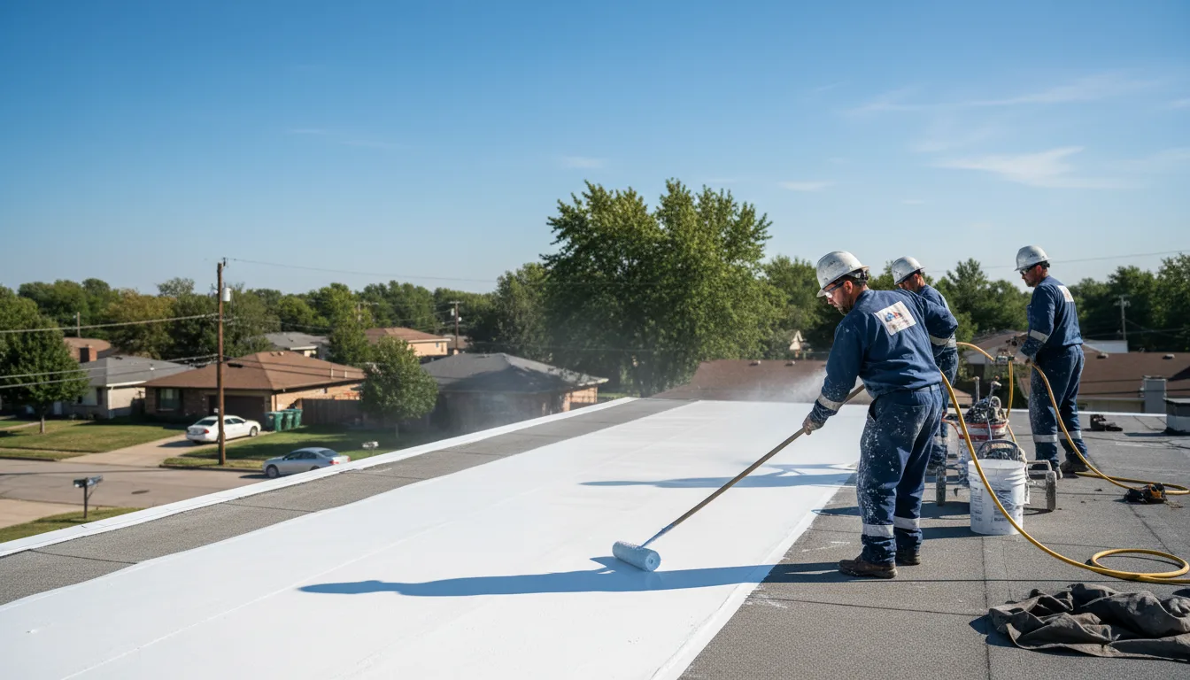 Commercial roof coating in Warwick, ND near me
